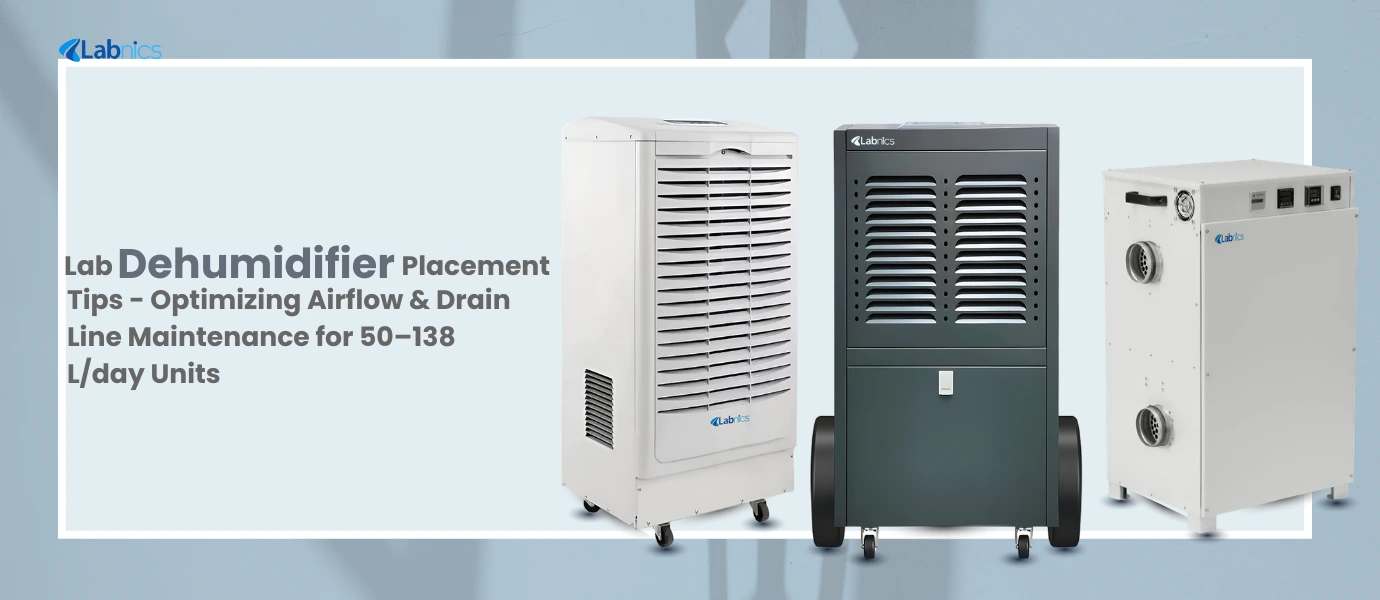 Lab Dehumidifier Placement Tips Optimizing Airflow  Drain Line Maintenance for 50 TO 138 Lday Units