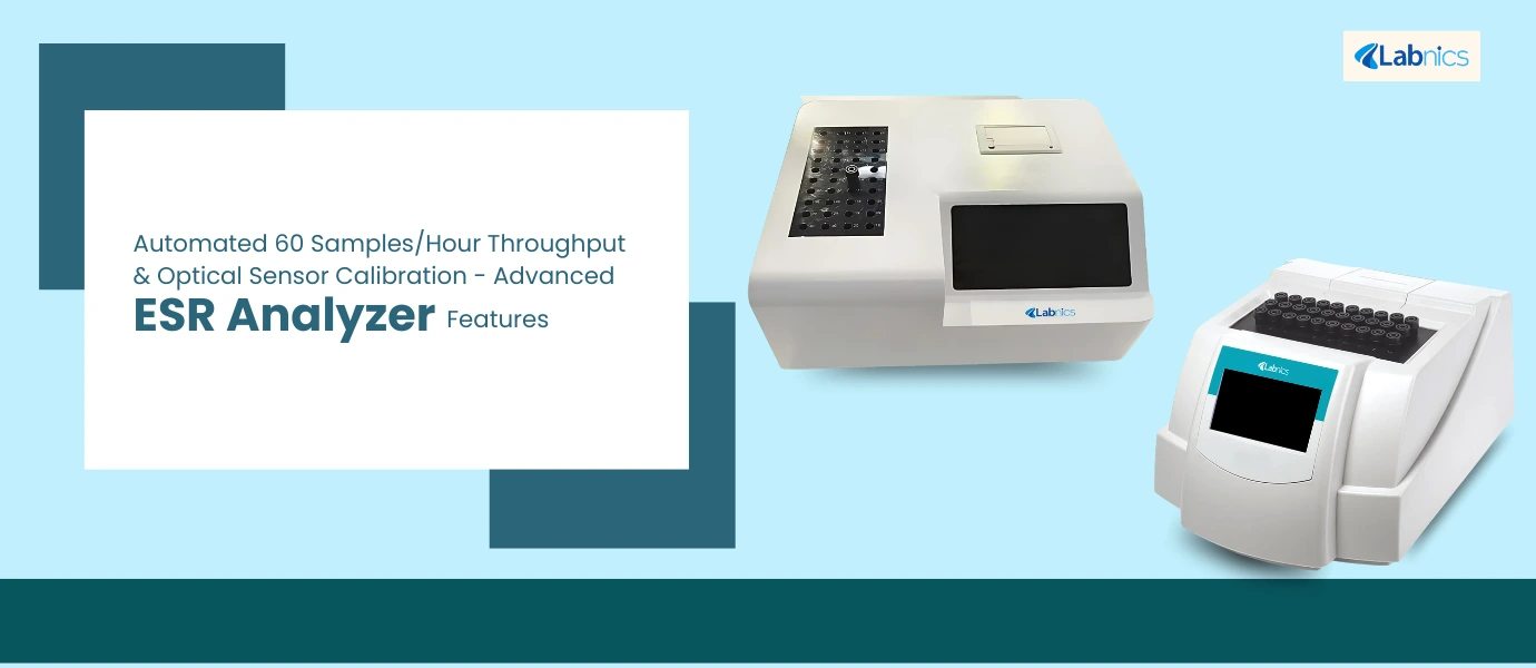 Automated 60 Samples Hour Throughput Optical Sensor Calibration Advanced ESR Analyzer Features