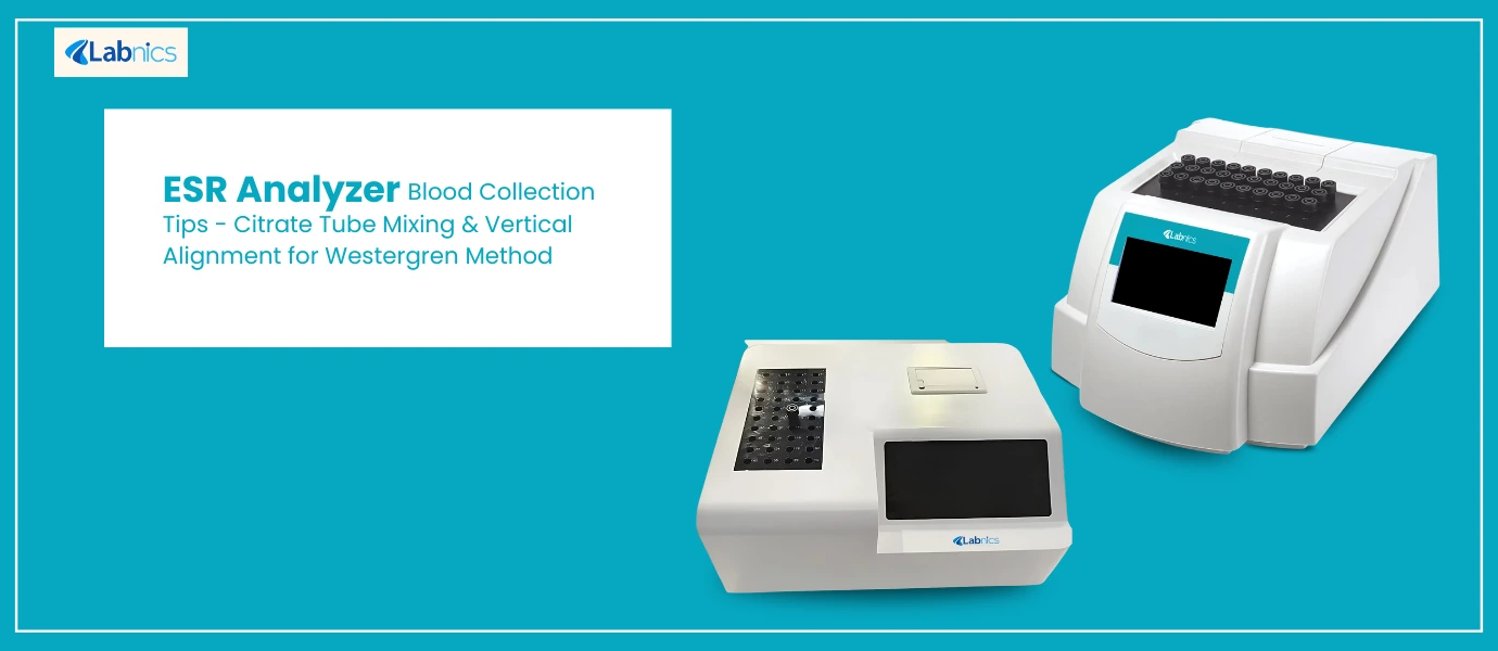 ESR Analyzer Blood Collection Tips Citrate Tube Mixing Vertical Alignment for Westergren Method