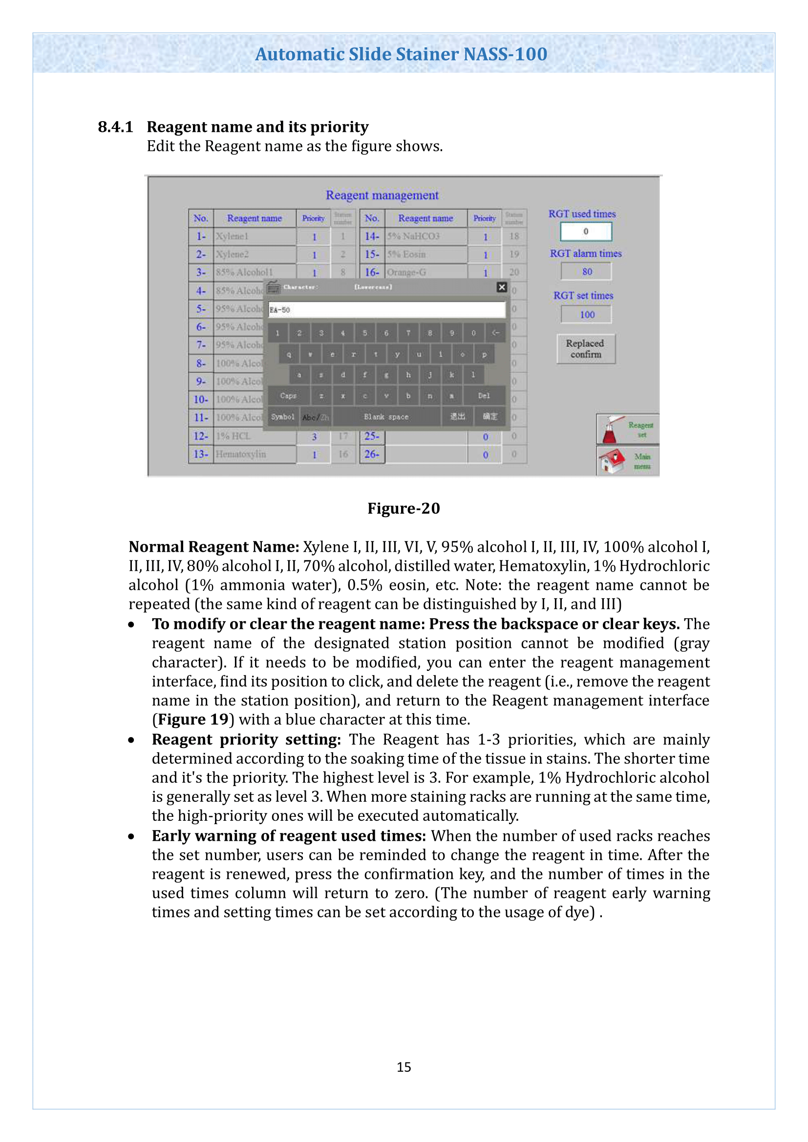 Automatic Slide Stainer NASS-100 Operating Manual | Labnics