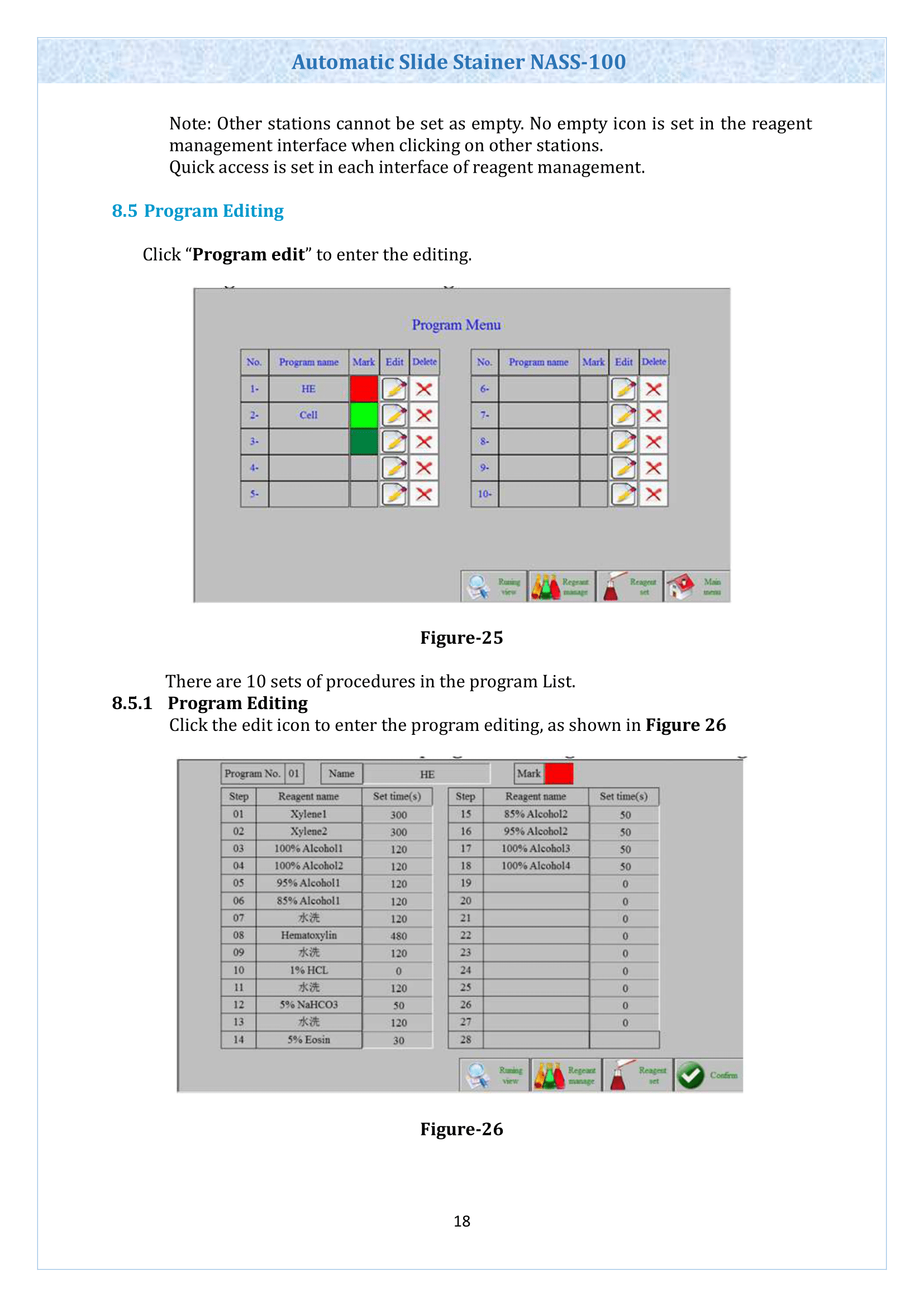 Automatic Slide Stainer NASS-100 Operating Manual | Labnics