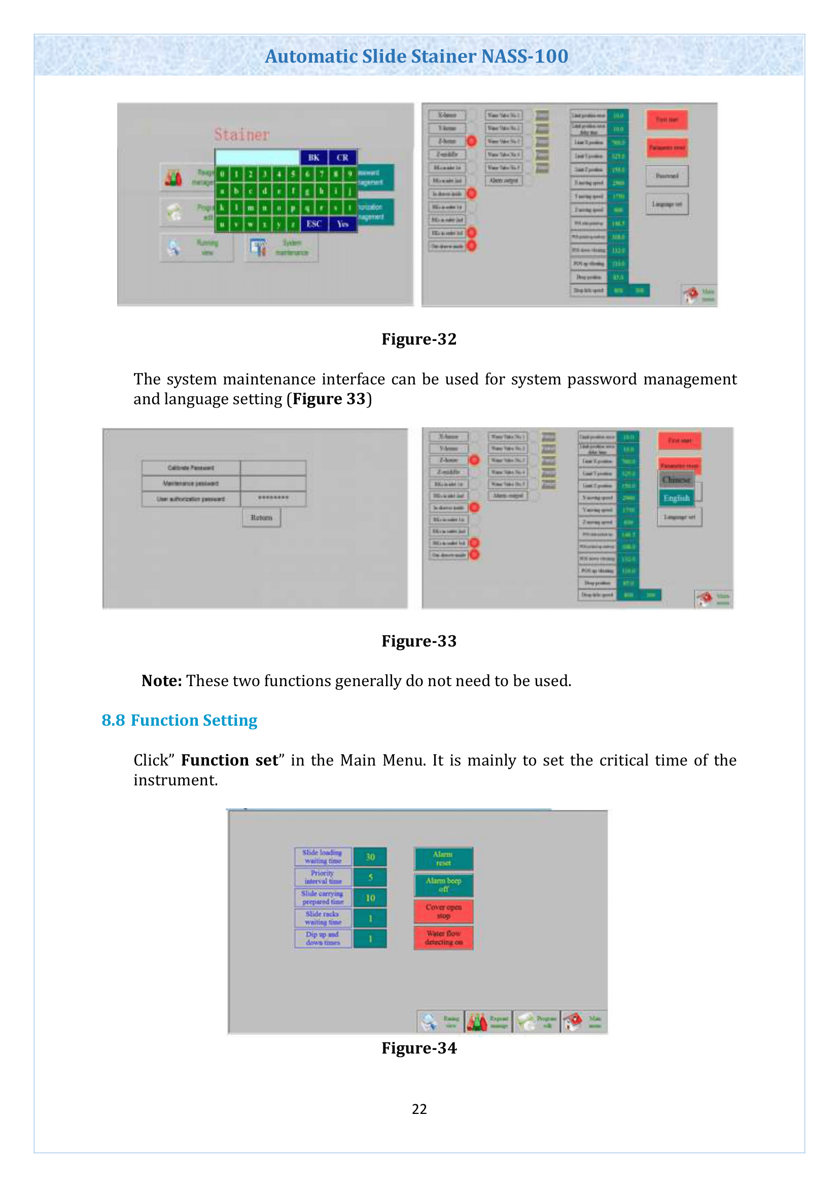Automatic Slide Stainer NASS-100 Operating Manual | Labnics