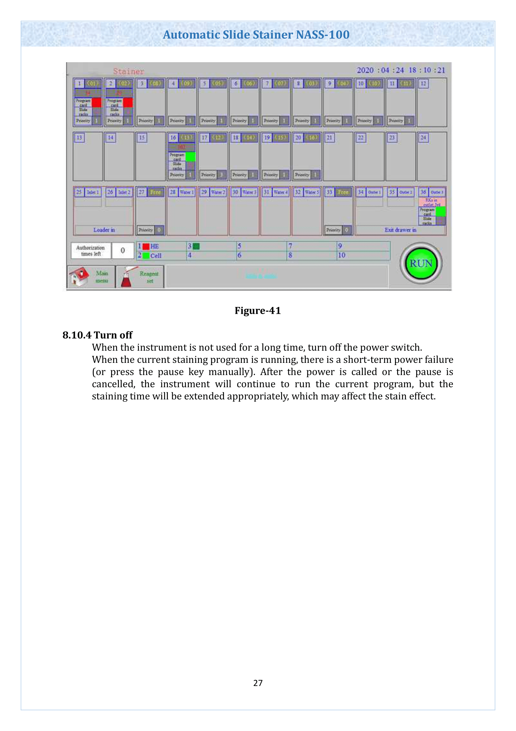 Automatic Slide Stainer NASS-100 Operating Manual | Labnics