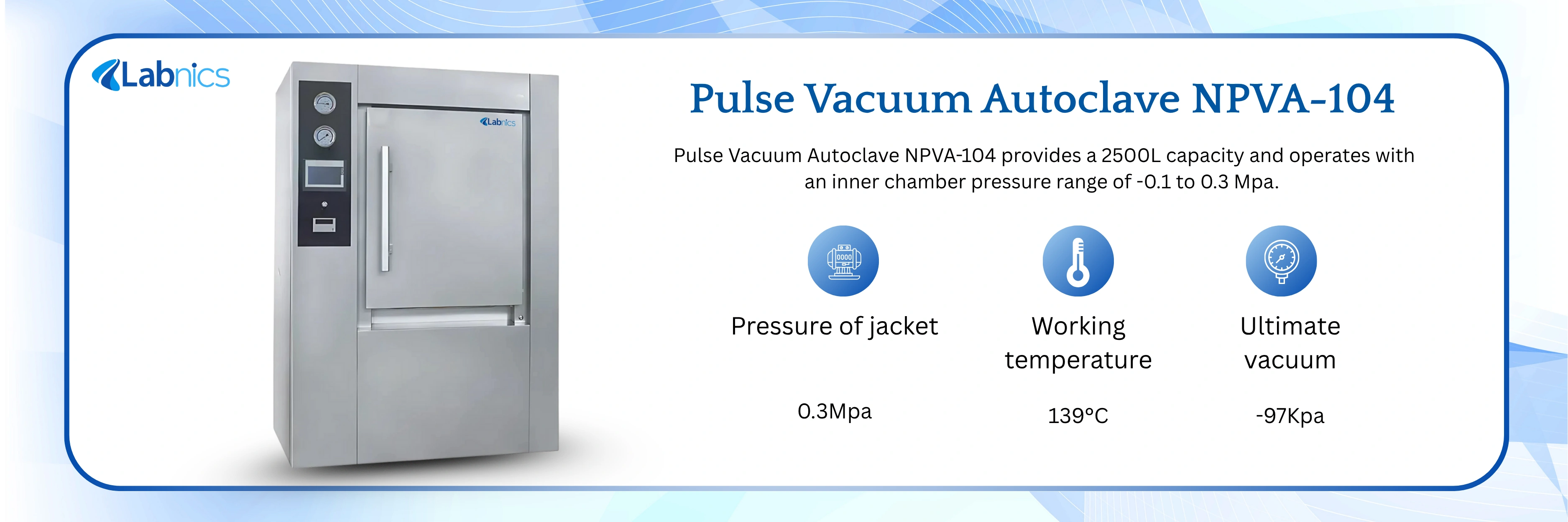 Pulse Vacuum Autoclave NPVA-104