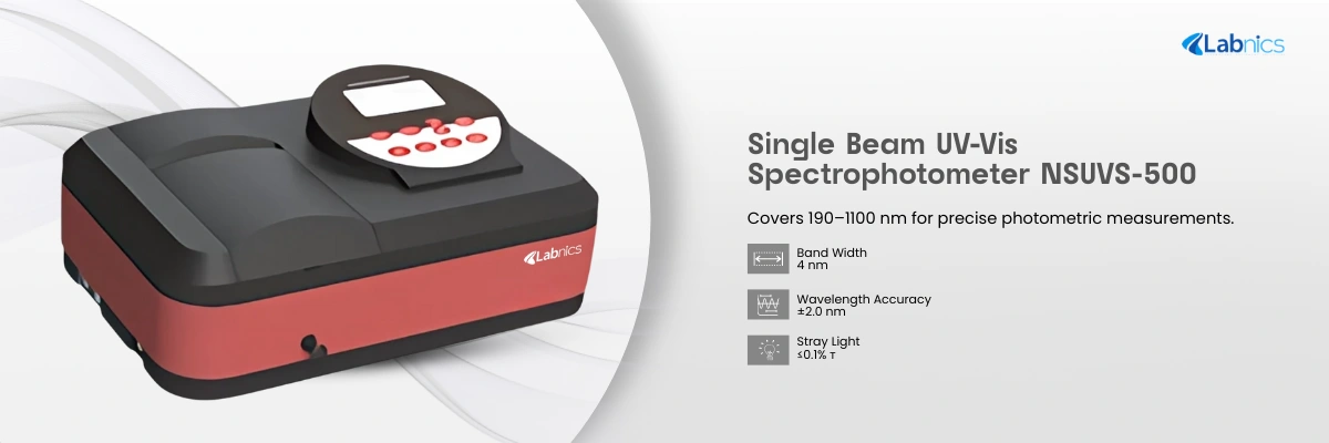 Single Beam UV-Vis Spectrophotometer NSUVS-500