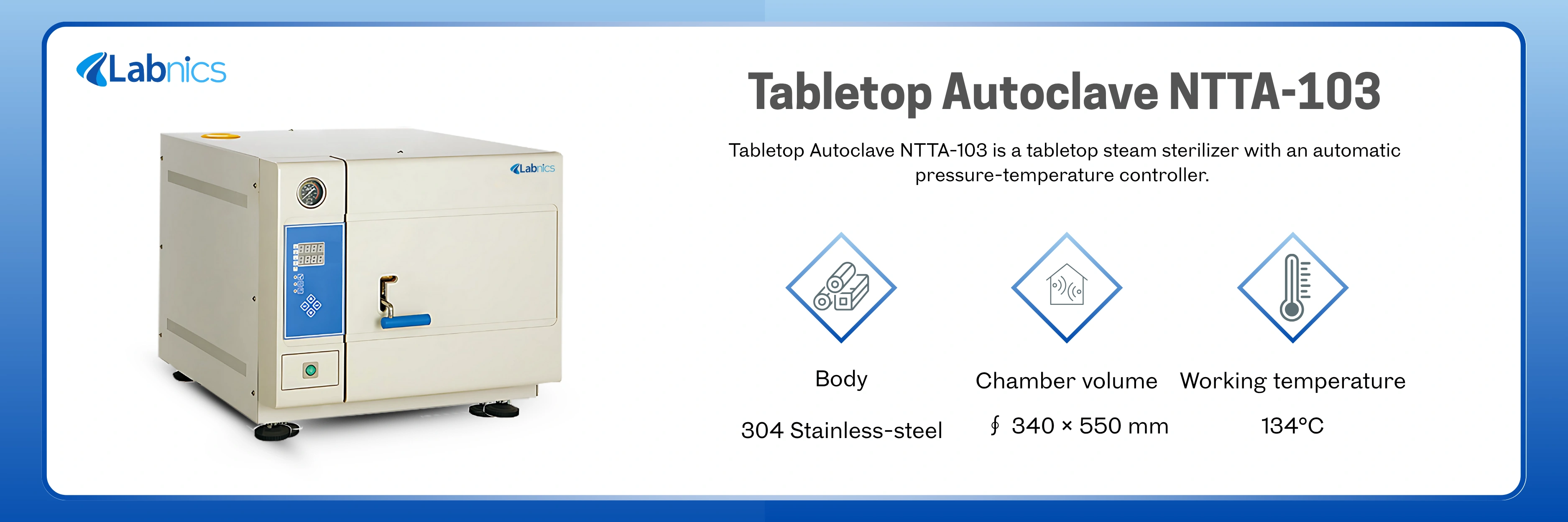 Tabletop Autoclave NTTA-103