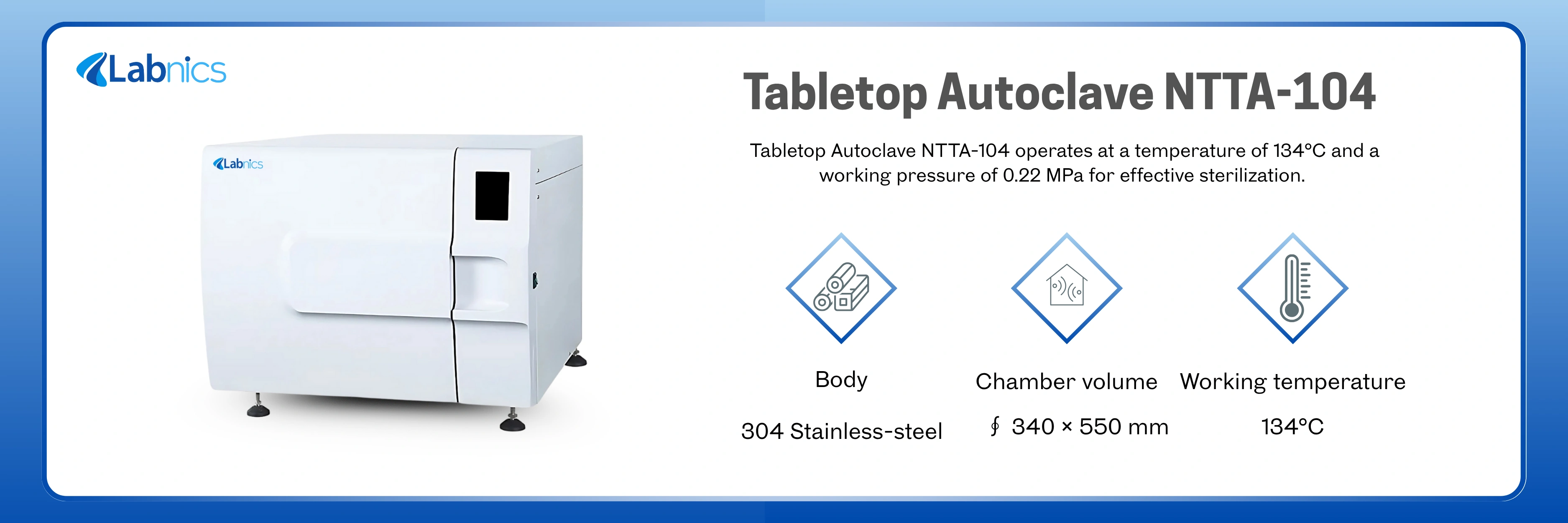 Tabletop Autoclave NTTA-104