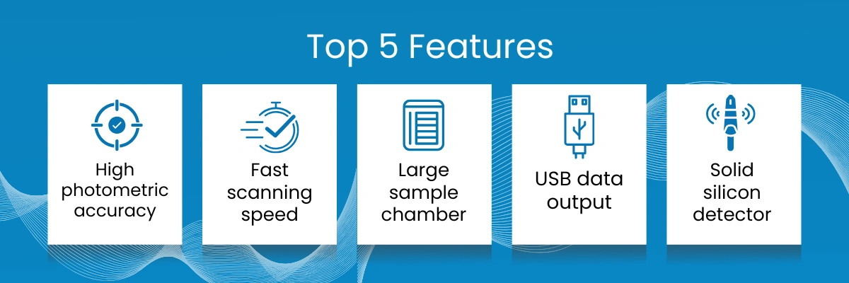 Double Beam UV Visible Spectrophotometer NDUVS-303 Double Beam UV Visible Spectrophotometer NDUVS-303